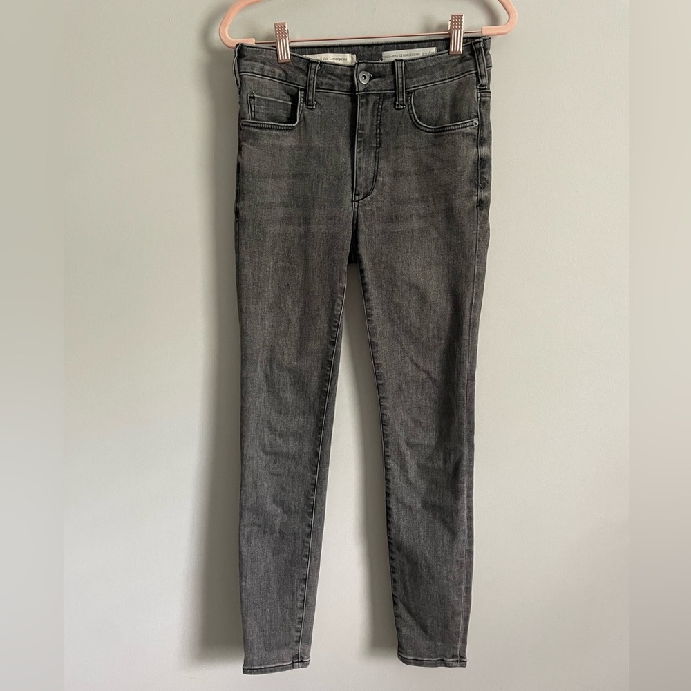 Anthropologie Pilcro and The Letterpress High Rise Denim Legging in Black
